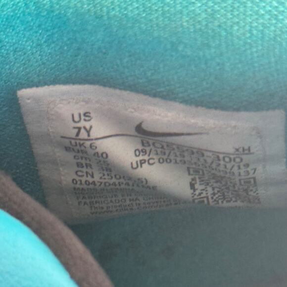 Nike Kyrie 6 Kids Size 7Y Oracle Aqua Basketball Kyrie Irving BQ5599-300 - Picture 9 of 9